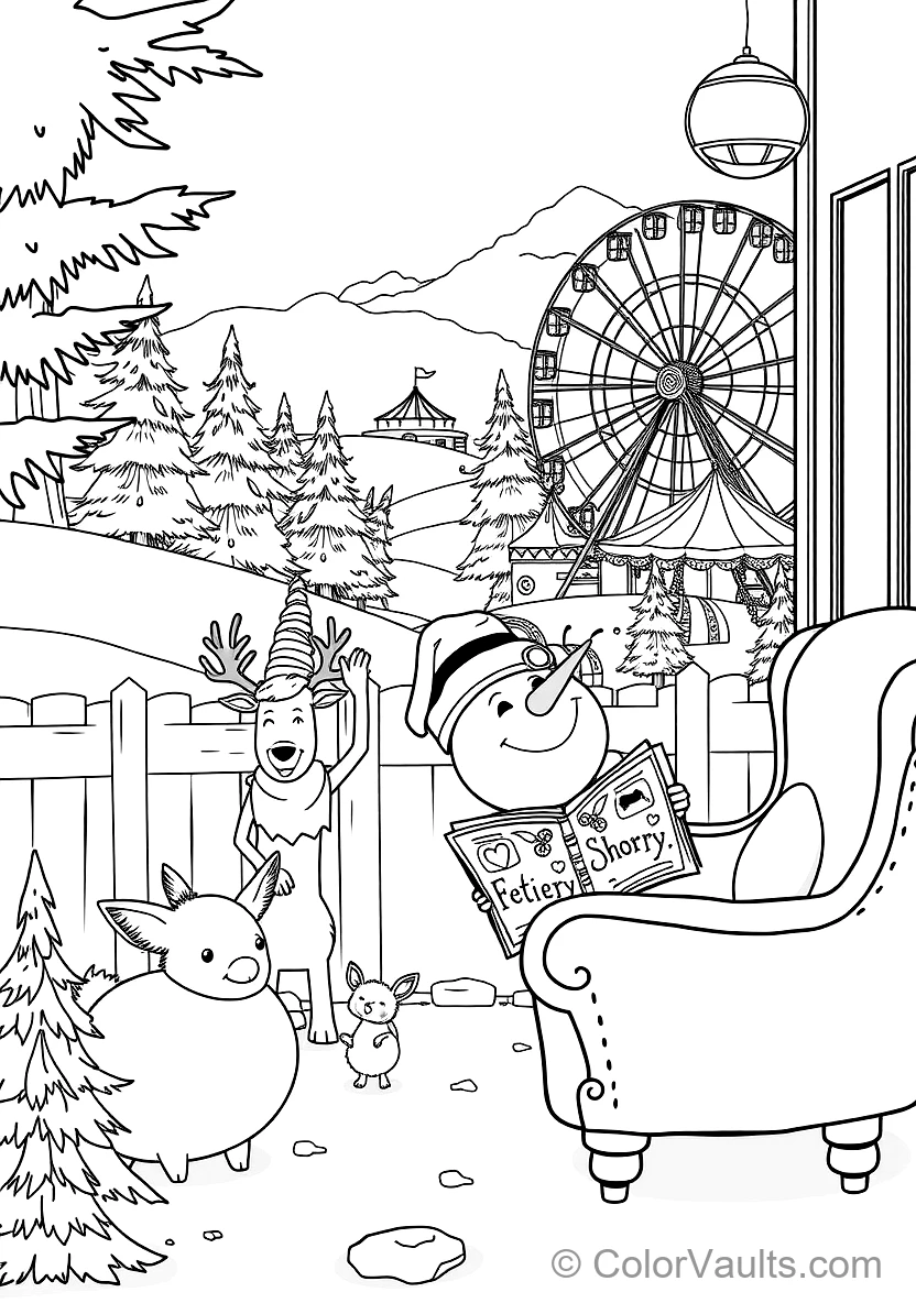 Santa Checking His Long Noël Gift List (2)