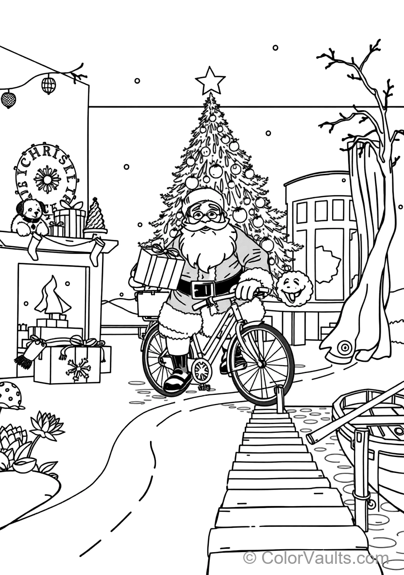 Santa et Rudolph Sharing Noël Cookies et Milk (2)