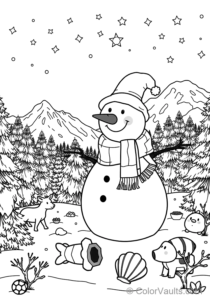 Rudolph the Red-Nosed Reindeer Smiling in Snow (4)