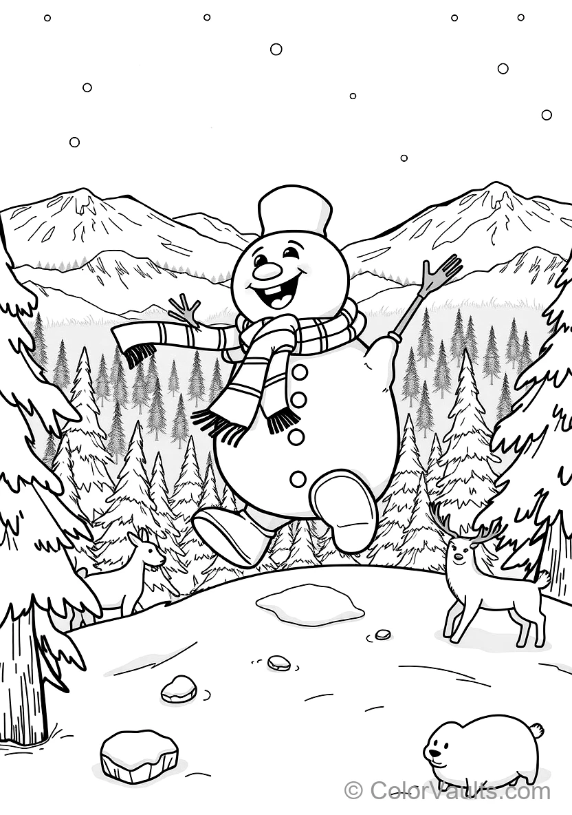 Santa Flying in Reindeer Sleigh Across Snowy Sky (6)