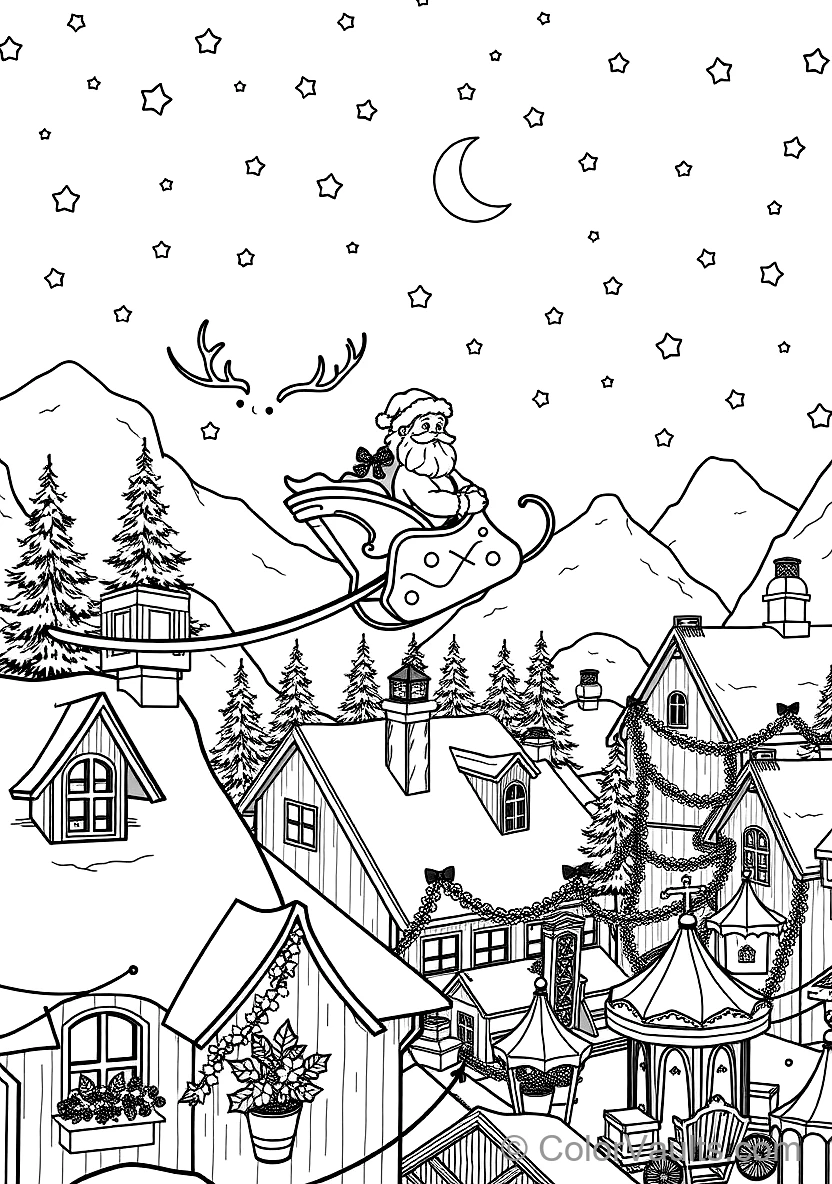 Santa Claus Placing Presents Under the Noël Tree (7)