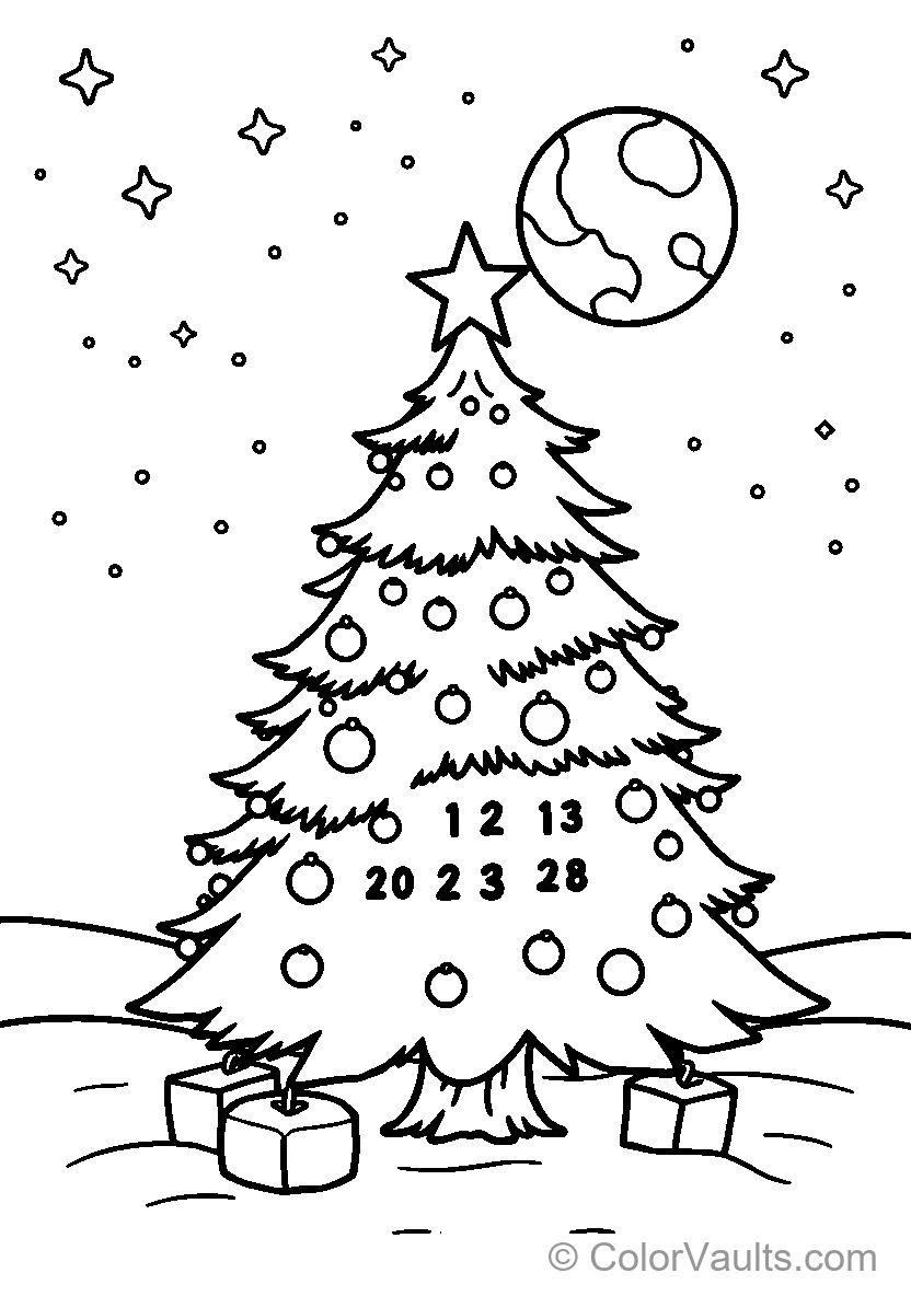 Decorated Noël Tree