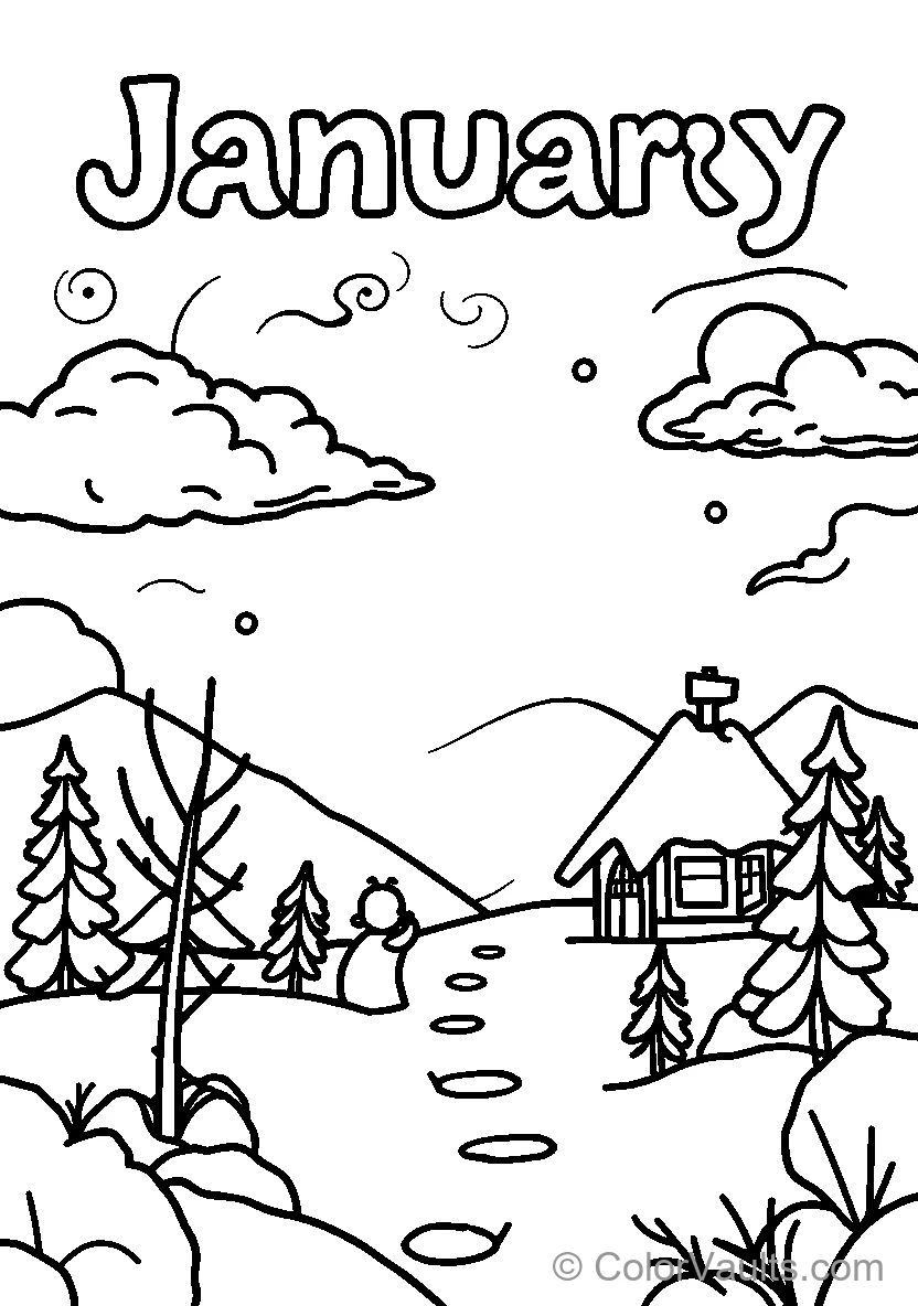January Winter Scene