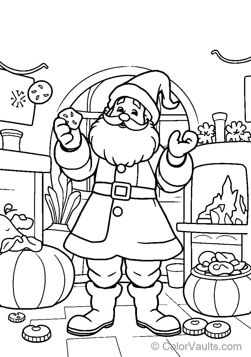 Santa Claus avec Candy Cane
