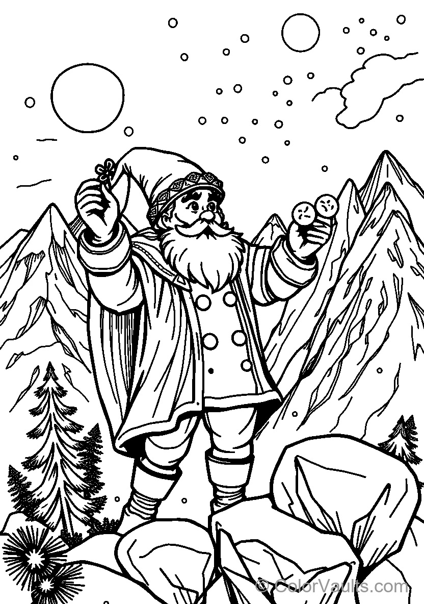 Santa Claus avec Snowballs