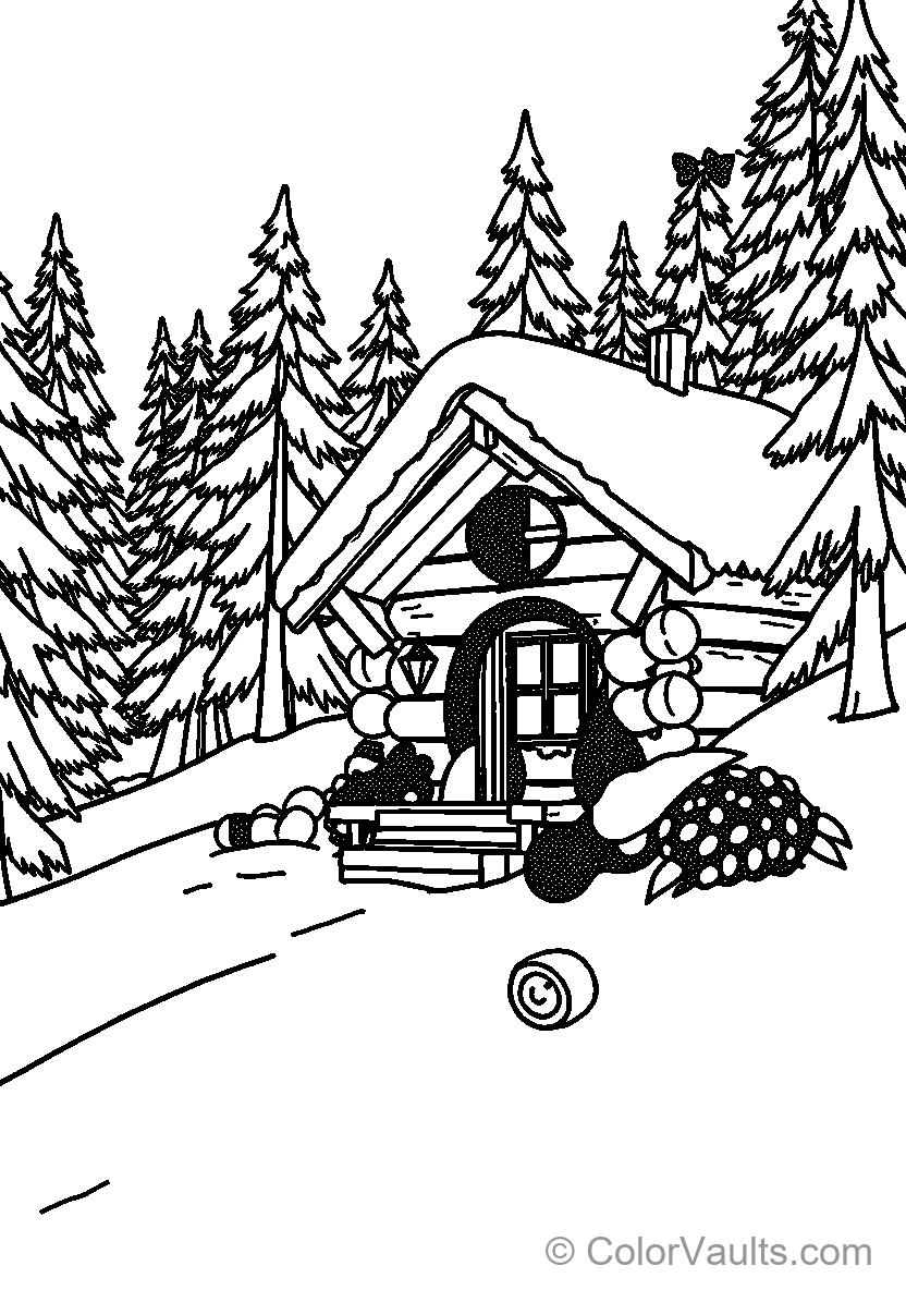 Cabin at Winters Eve