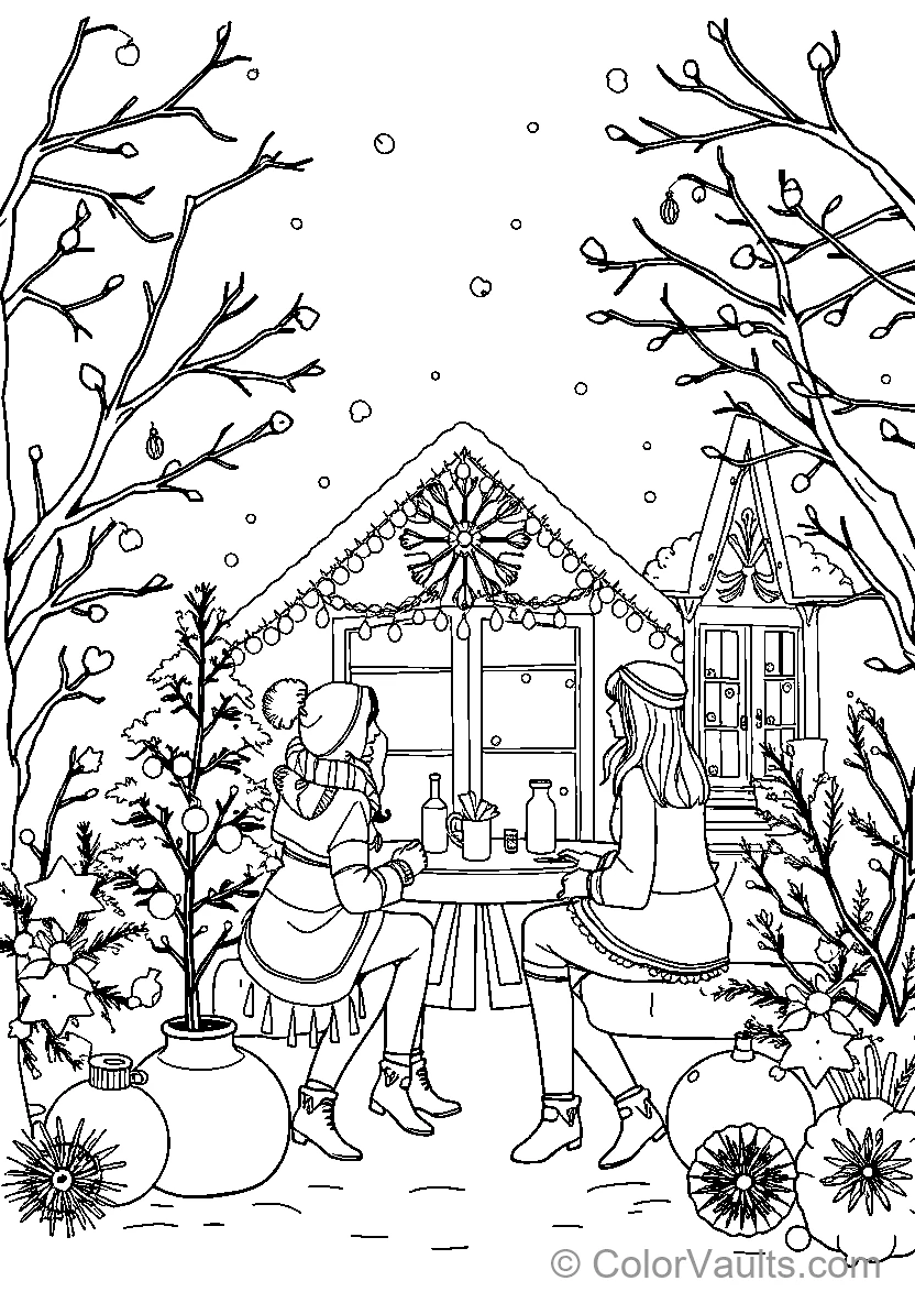 Christmas Couple Outdoors