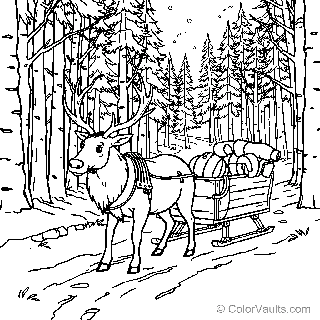 Reindeer in the forest