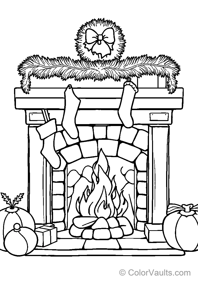 Relaxing near the Fireplace during Christmas