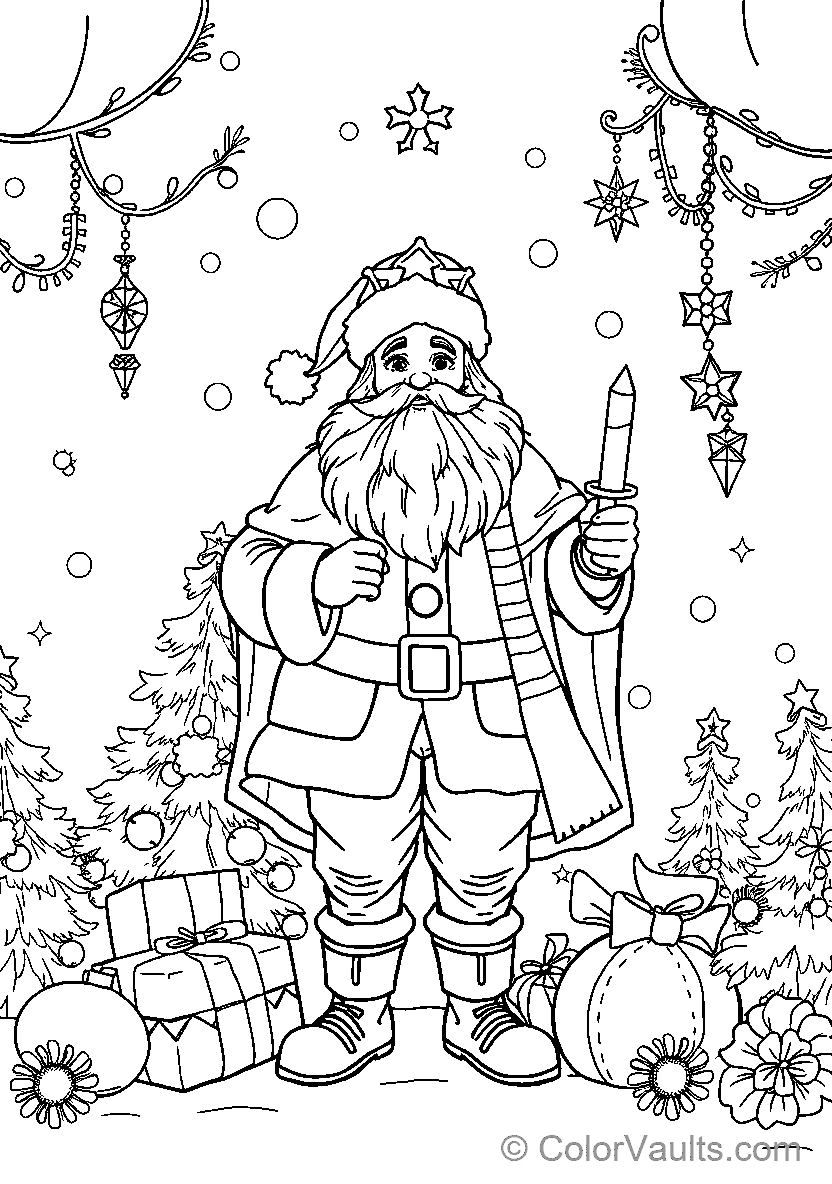 Santa Claus with Candle