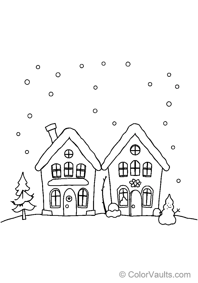 Snowy Houses