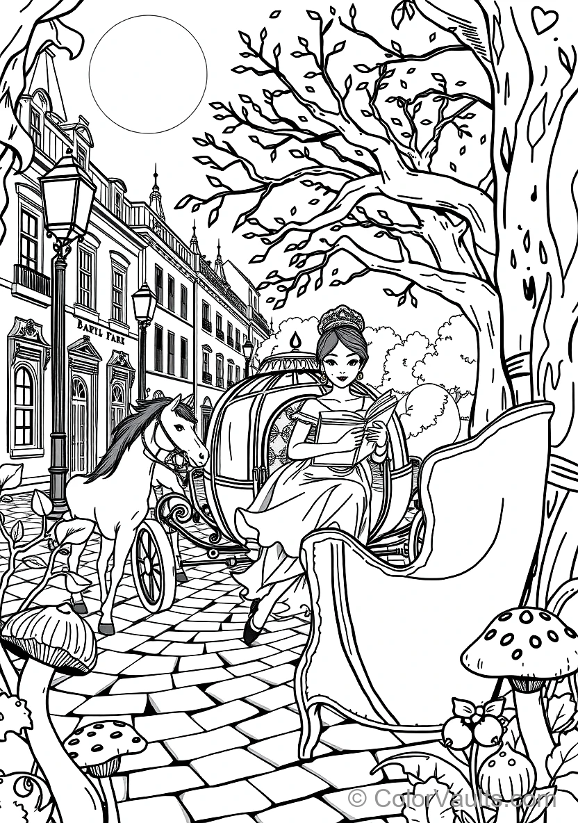 Cinderella Riding in the Ornate Pumpkin Carriage (Scene 42)