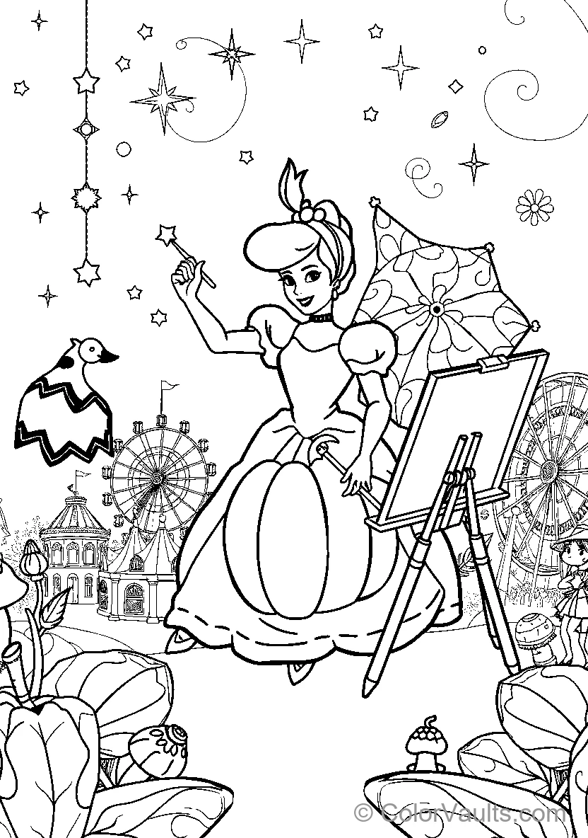 Fairy Godmother At The Amusement Park