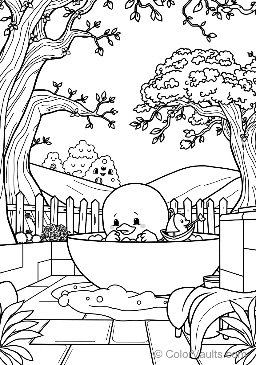Jj Taking a Bubbly Bath with Rubber Ducky and Toy Boat (Scene 7)