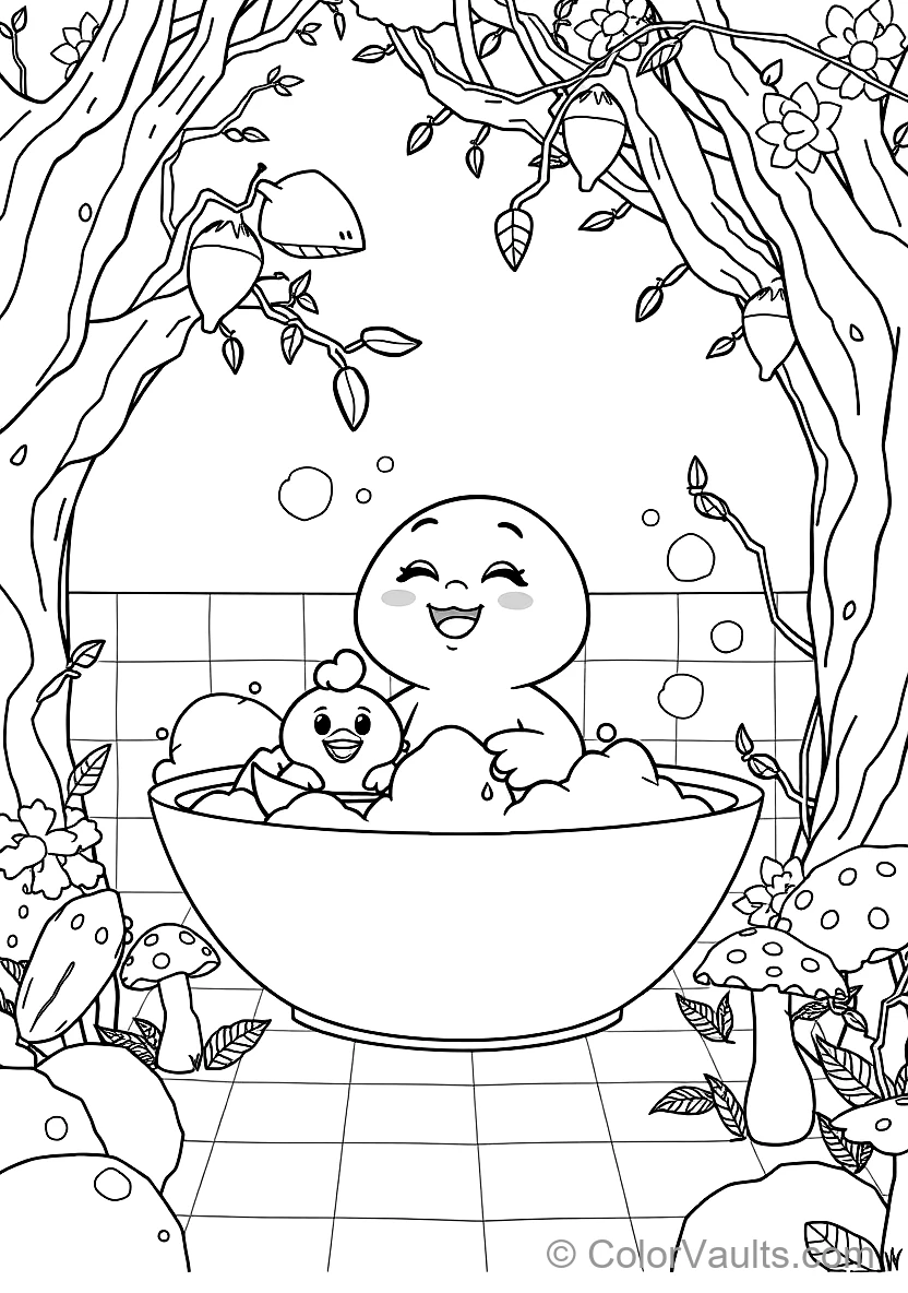 Jj Taking a Bubbly Bath with Rubber Ducky and Toy Boat (Scene 8)