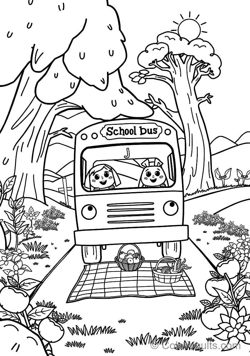 Jj Sitting Happily on the School Bus Singing mit Cody (Scene 9)