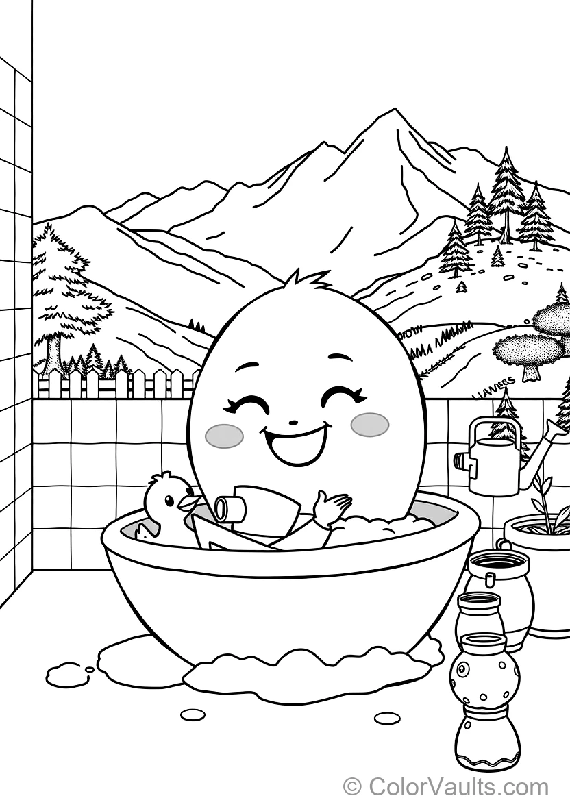 Jj Taking a Bubbly Bath mit Rubber Ducky und Toy Boat (Scene 10)