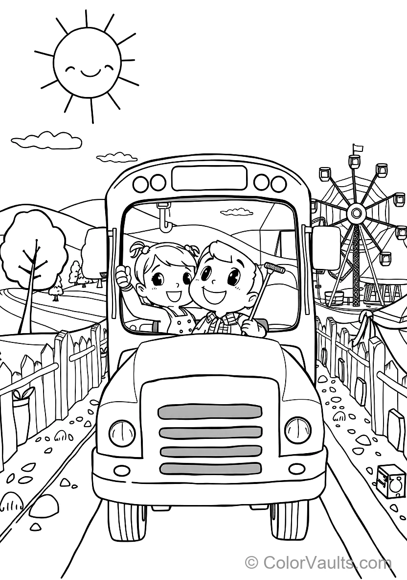 Jj Sitting Happily on the School Bus Singing mit Cody (Scene 12)