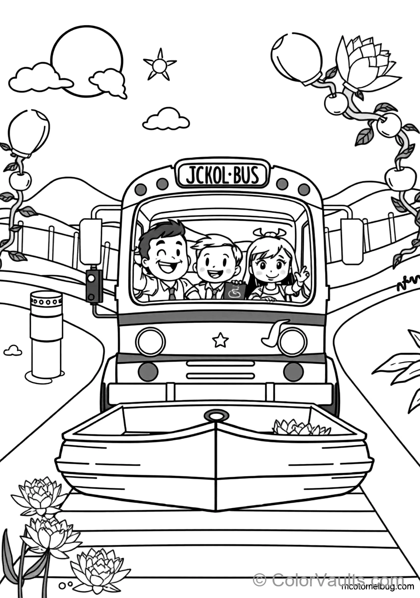 Jj Sitting Happily on the School Bus Singing mit Cody (Scene 13)
