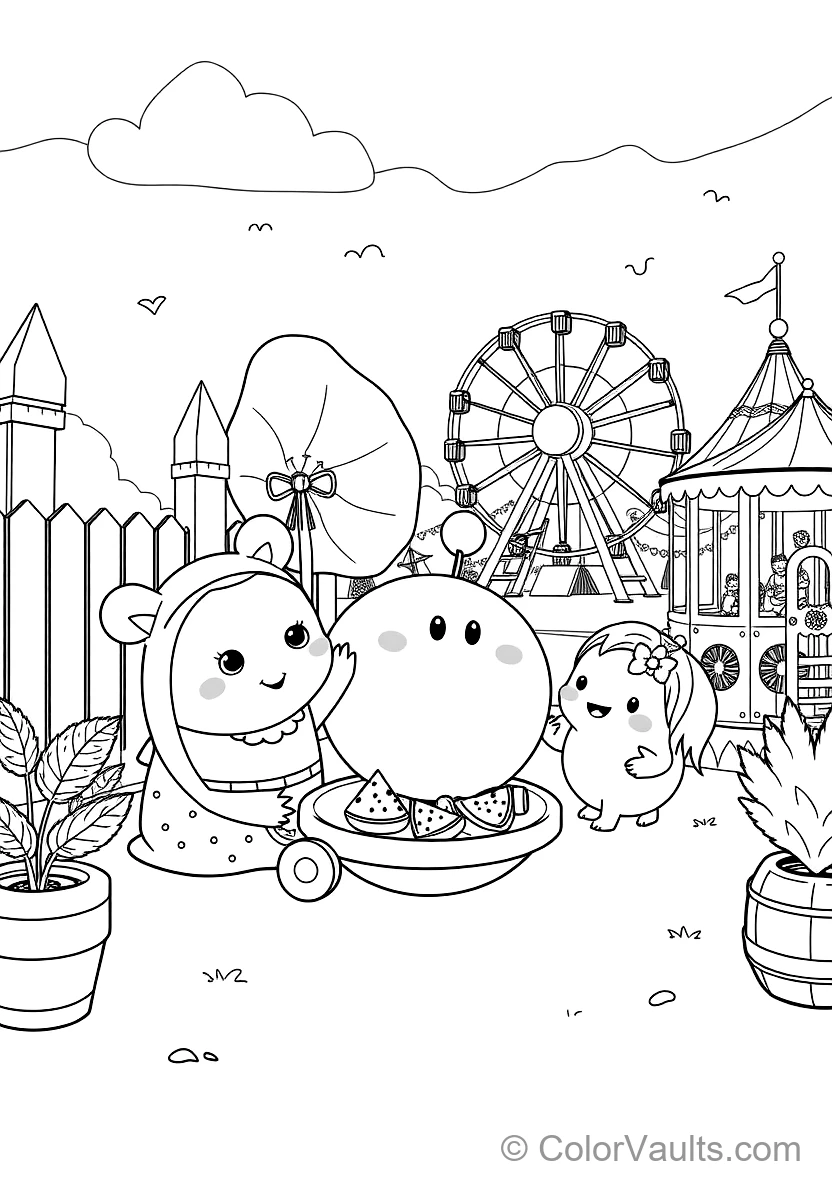 Jj und His Family Having a Fun Picnic im Backyard (Scene 6)