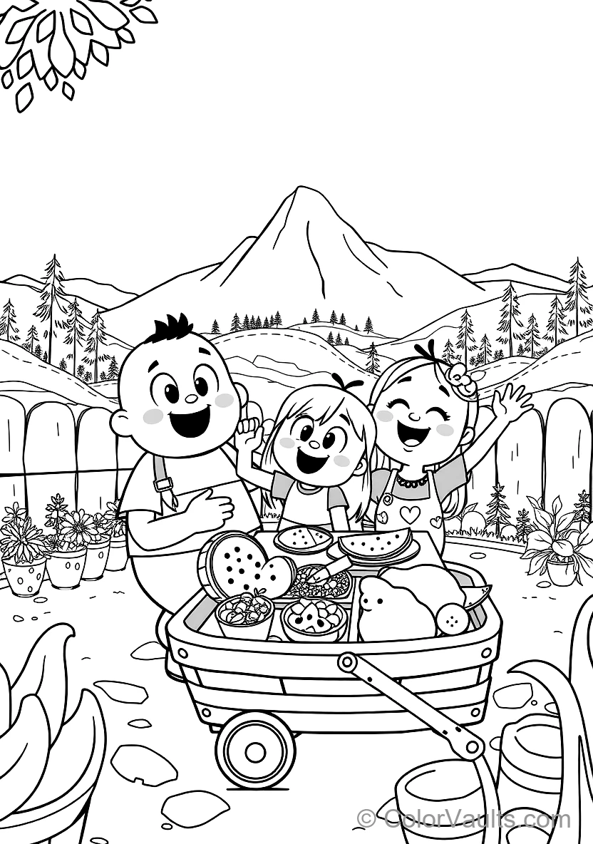 Jj und His Family Having a Fun Picnic im Backyard (Scene 7)