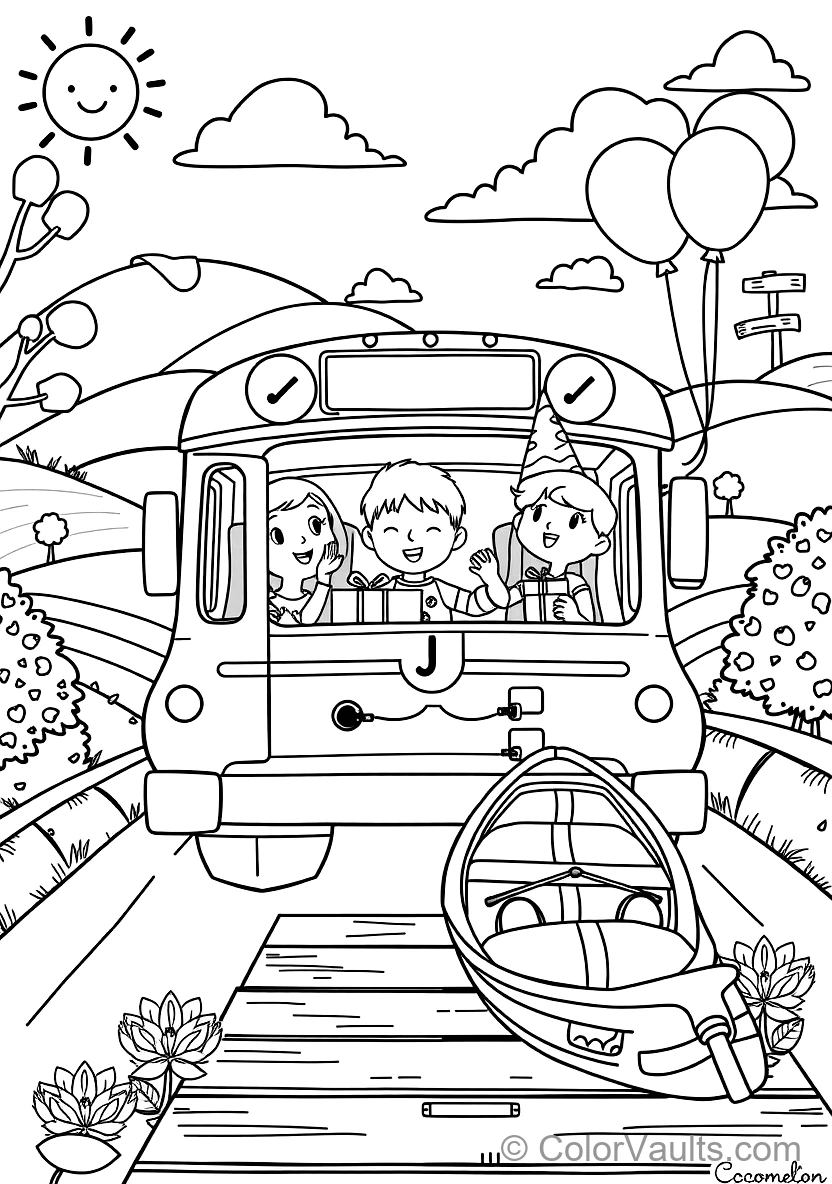 Jj Sitting Happily on the School Bus Singing mit Cody (Scene 16)