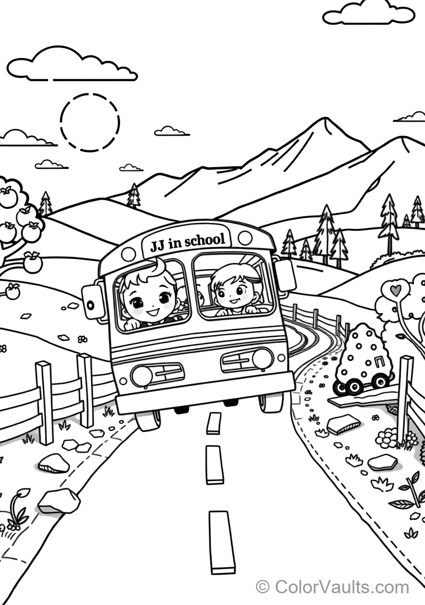 Jj Sitting Happily on the School Bus Singing mit Cody (Scene 22)