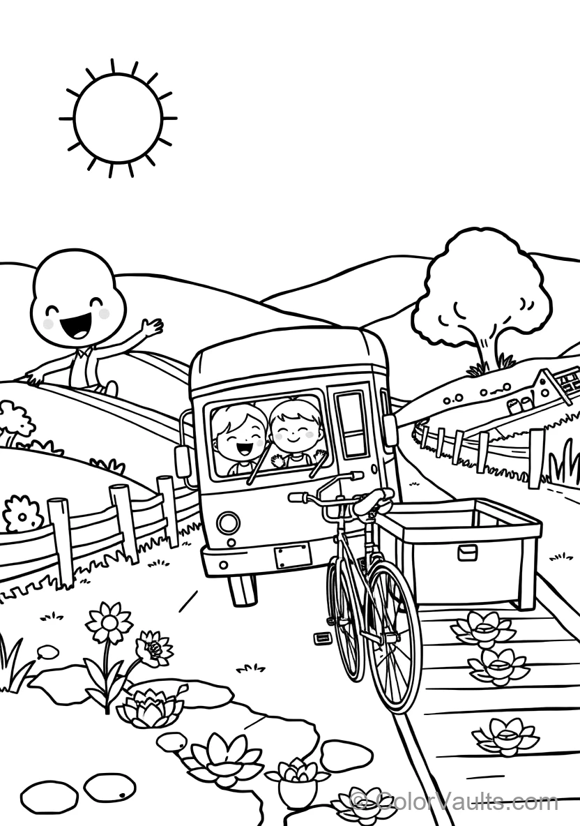 Jj Sitting Happily on the School Bus Singing mit Cody (Scene 23)