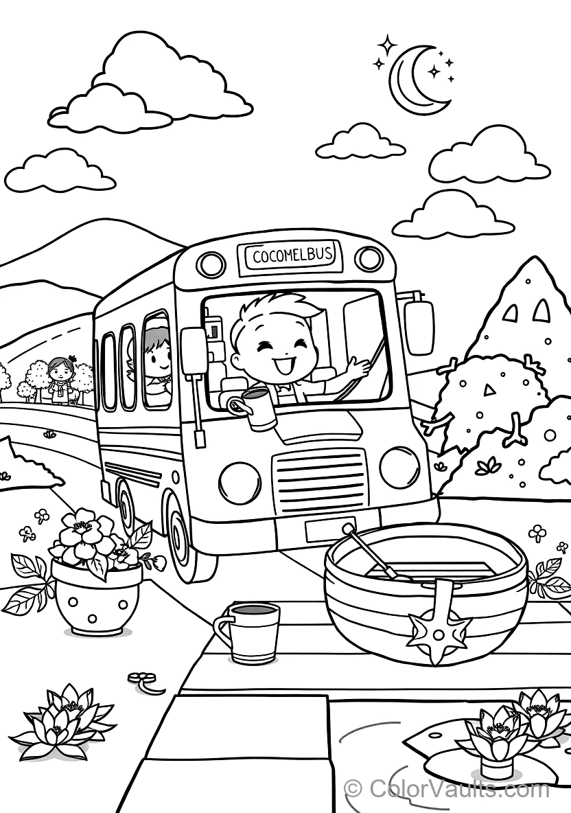 Jj Sitting Happily on the School Bus Singing mit Cody (Scene 24)