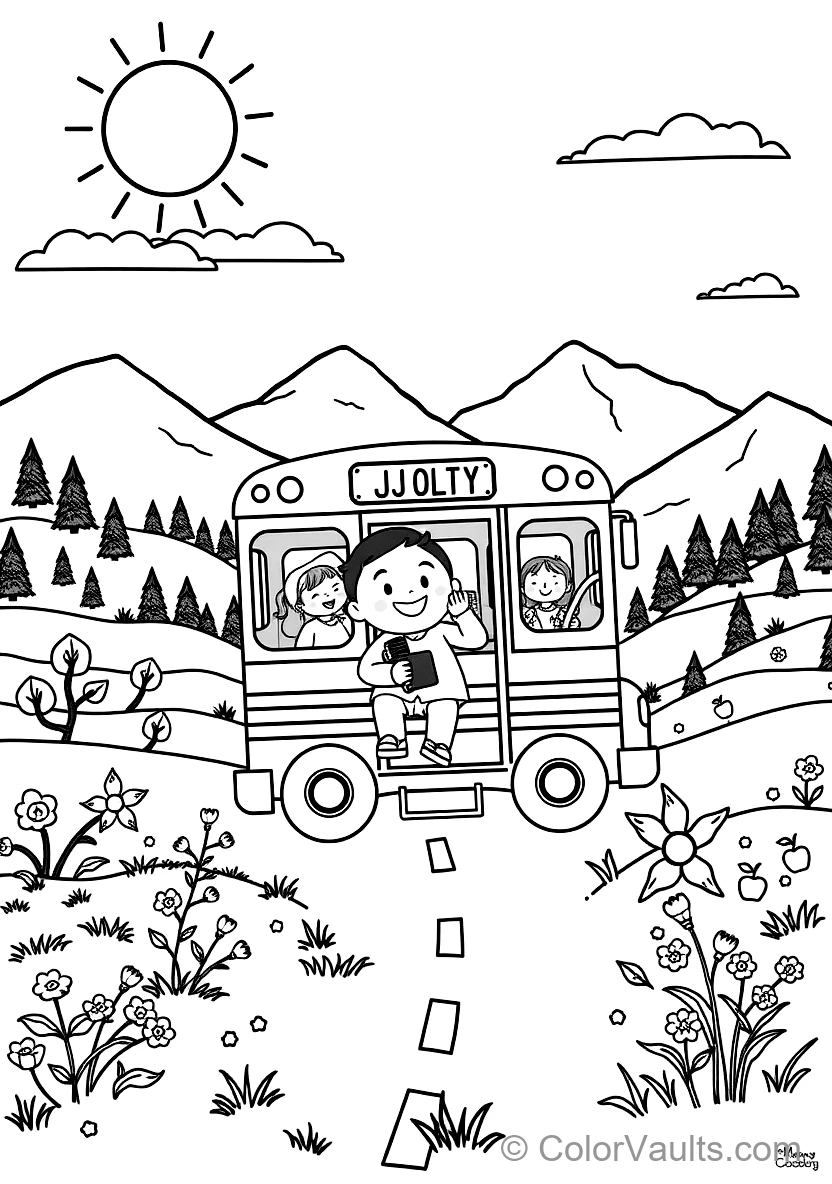 Jj Sitting Happily on the School Bus Singing mit Cody (Scene 25)