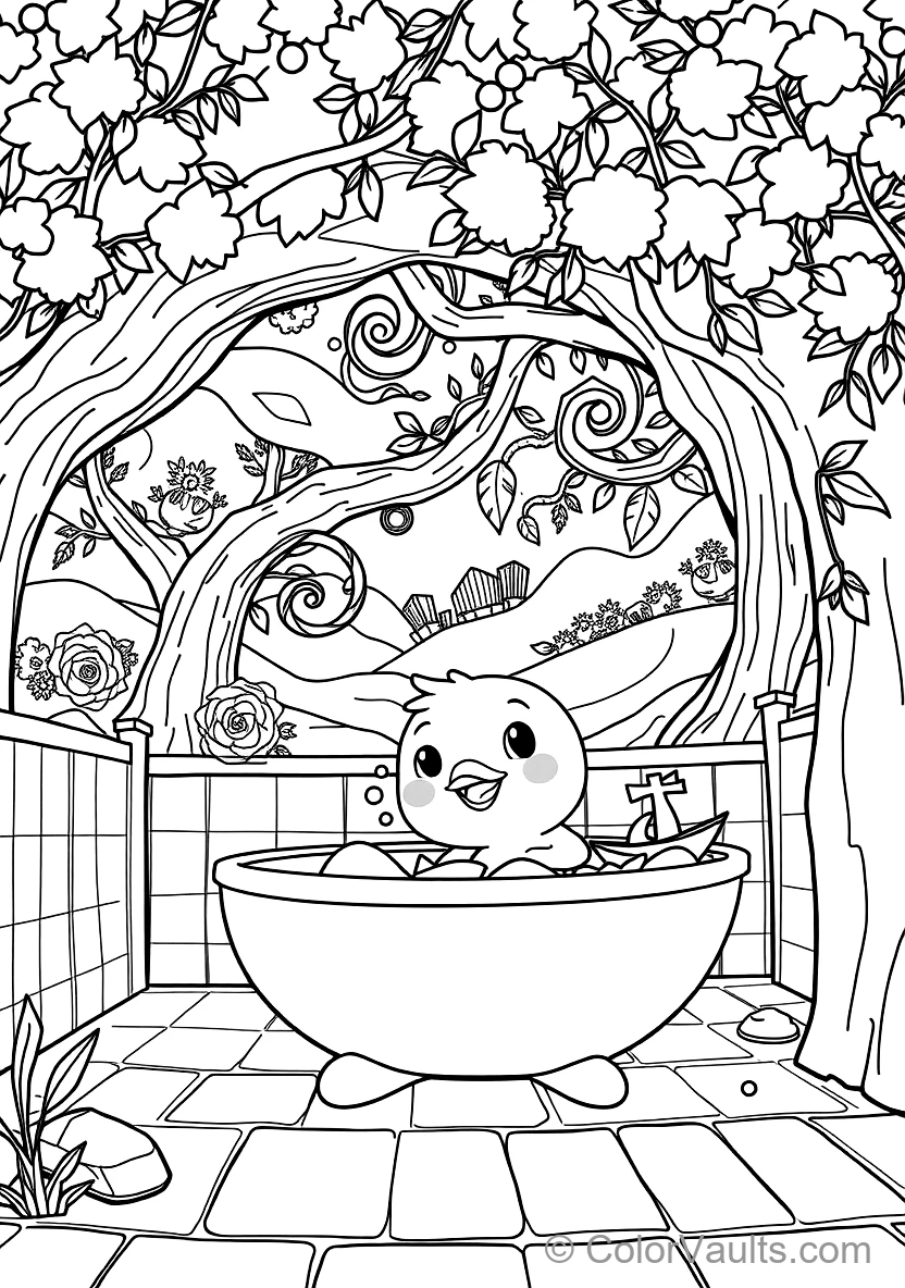 Jj Taking a Bubbly Bath mit Rubber Ducky und Toy Boat (Scene 17)