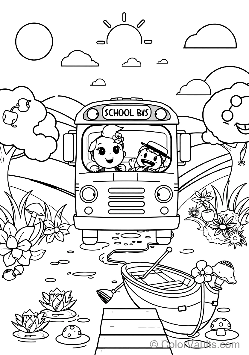 Jj Sitting Happily on the School Bus Singing mit Cody (Scene 28)