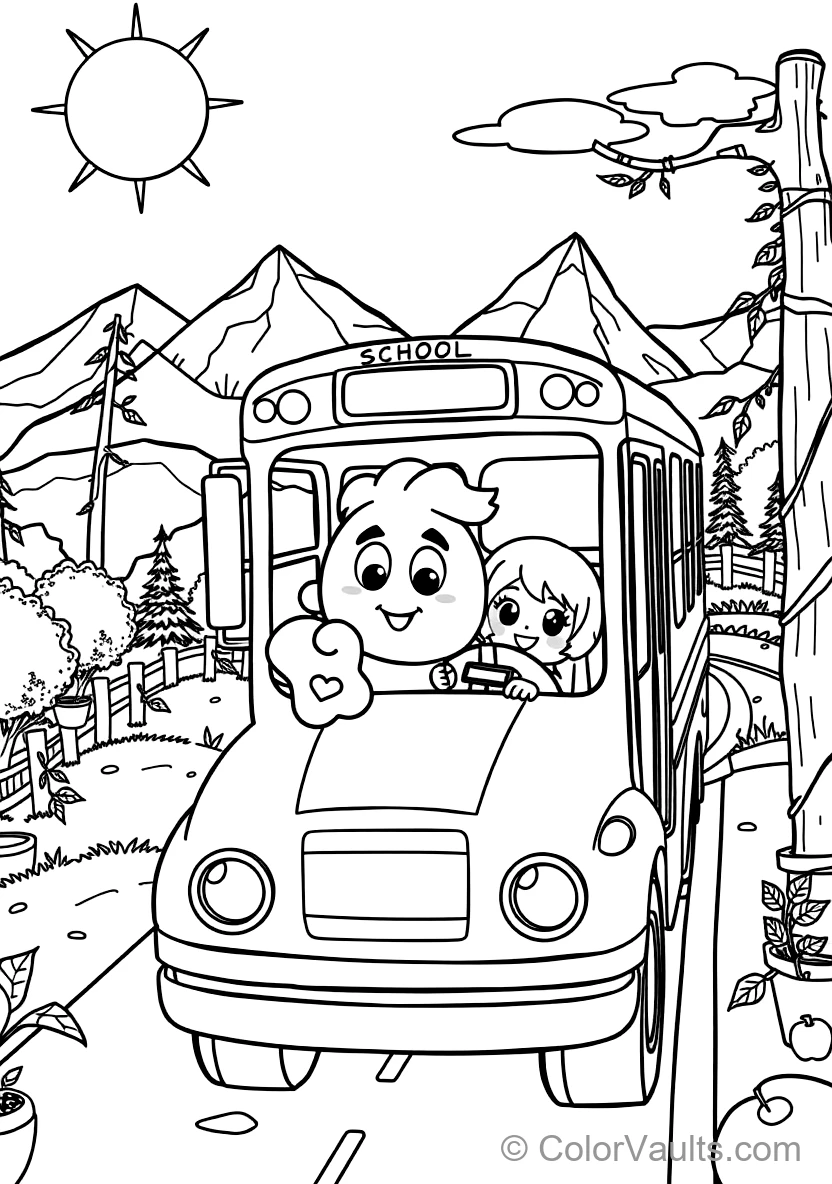 Jj Sitting Happily on the School Bus Singing mit Cody (Scene 31)