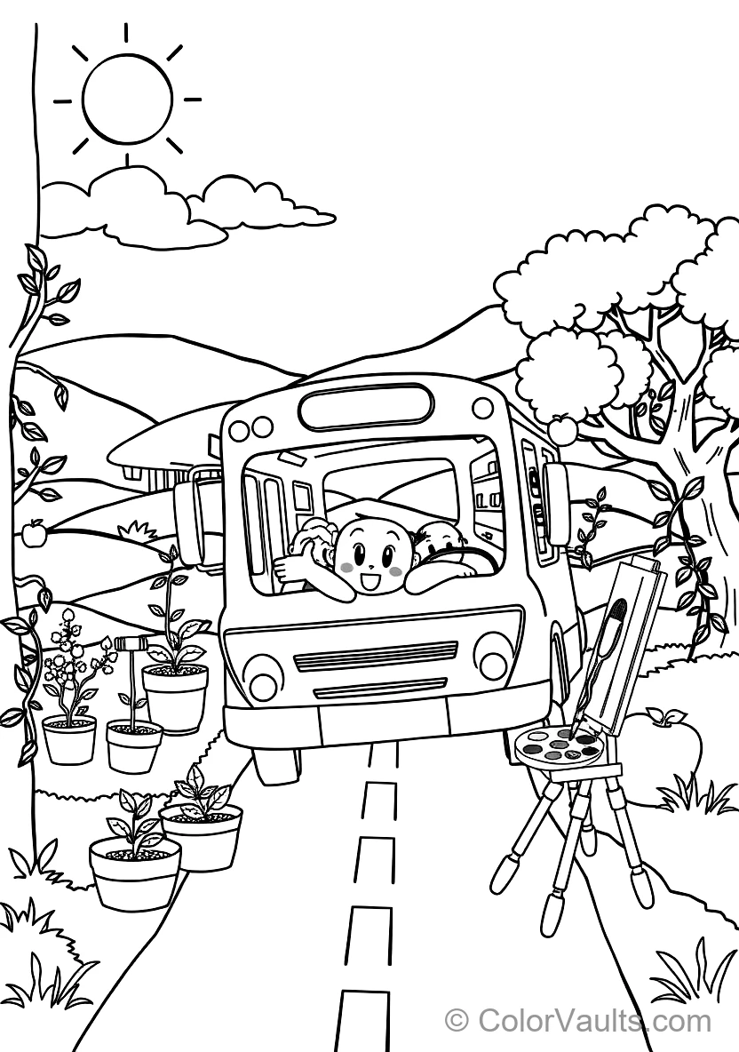 Jj Sitting Happily on the School Bus Singing mit Cody (Scene 32)