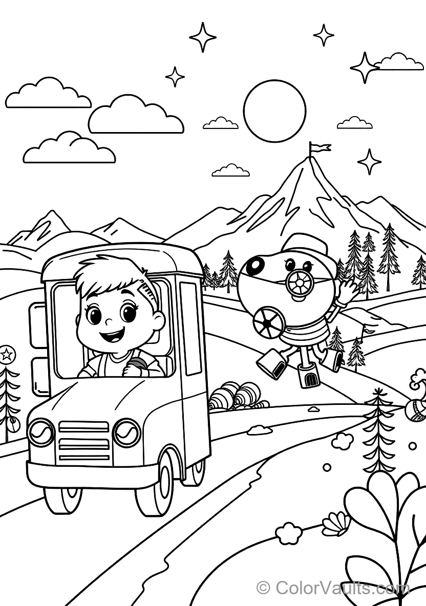 Jj Sitting Happily on the School Bus Singing mit Cody (Scene 35)