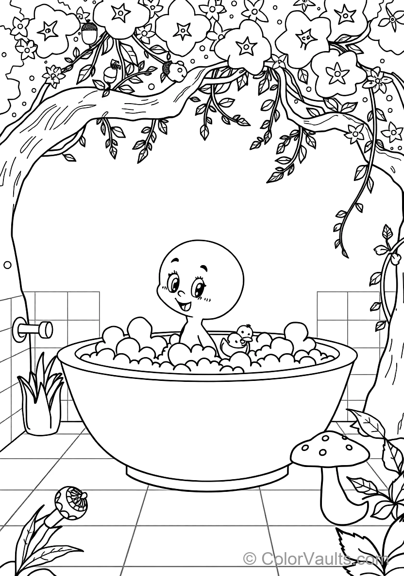 Jj Taking a Bubbly Bath with Rubber Ducky and Toy Boat (Scene 39)