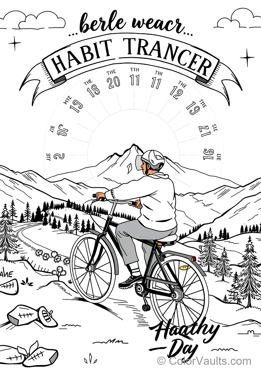 A Printable Coloring Kalender Page Featu (Scene 7)