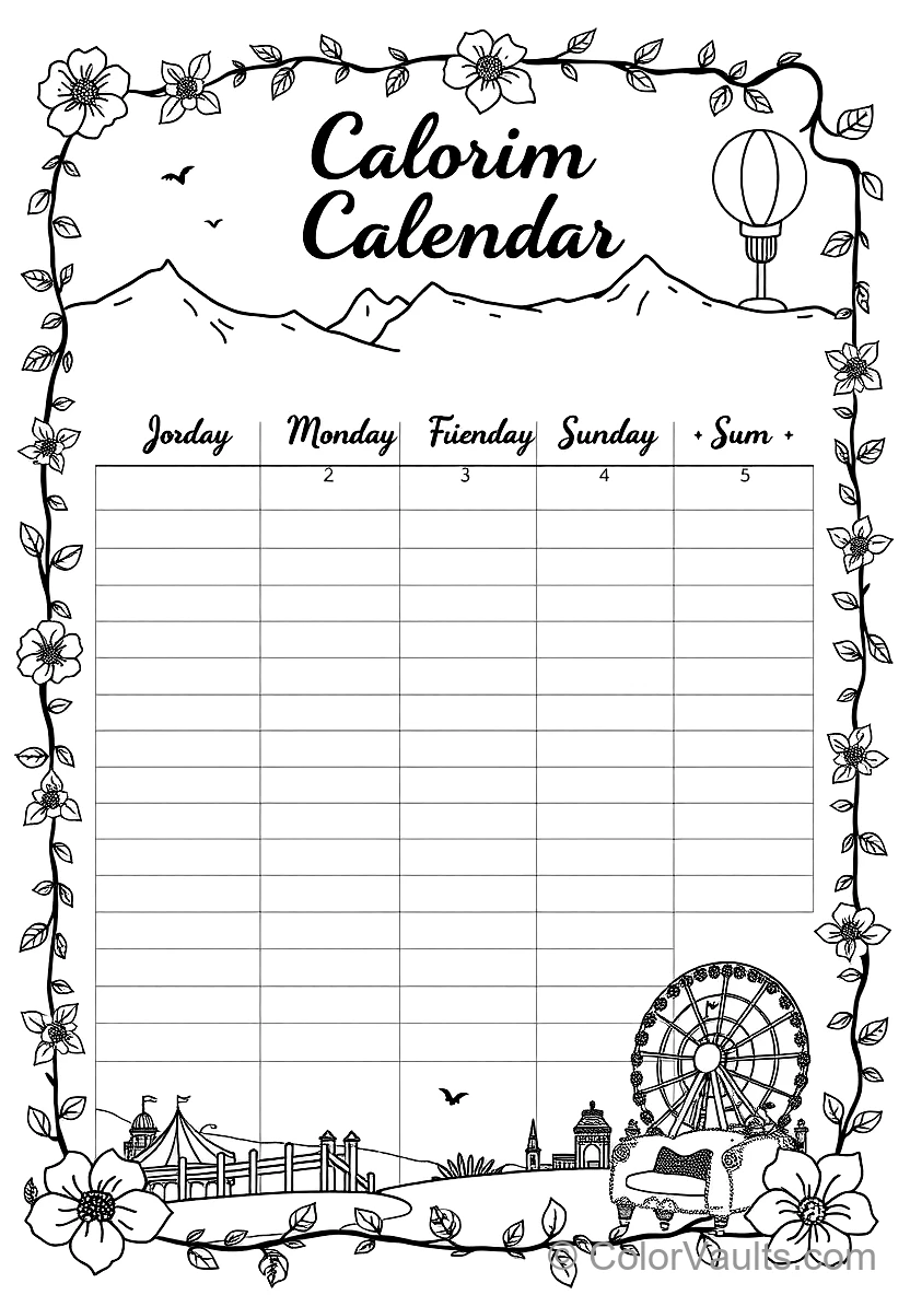 A Printable Coloring (Scene 15)