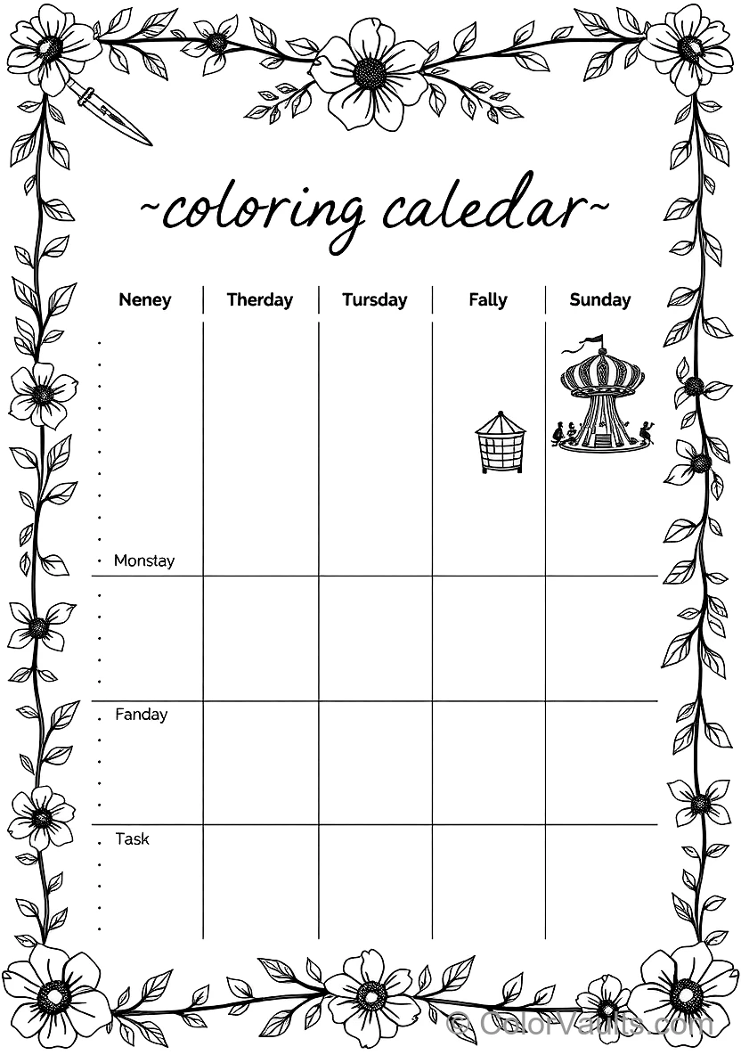 A Printable Coloring (Scene 19)