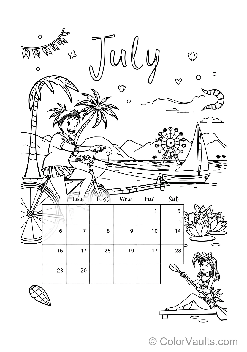 A Printable Coloring (Scene 23)