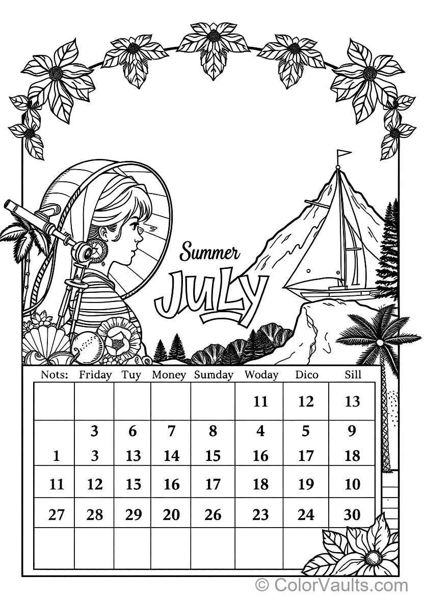 A Printable Coloring (Scene 45)