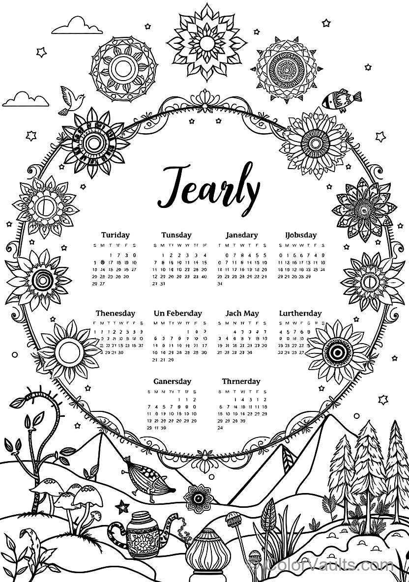 A Printable Coloring (Scene 47)