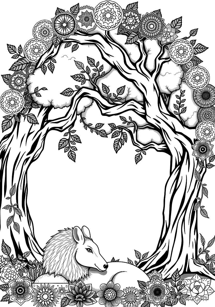 A Printable Coloring (Scene 55)