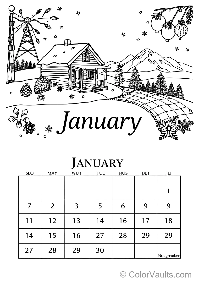 A Printable Coloring (Scene 59)