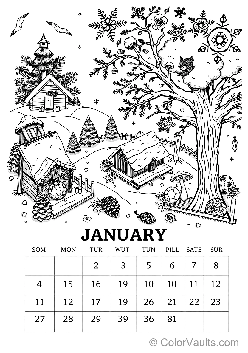 A Printable Coloring (Scene 96)