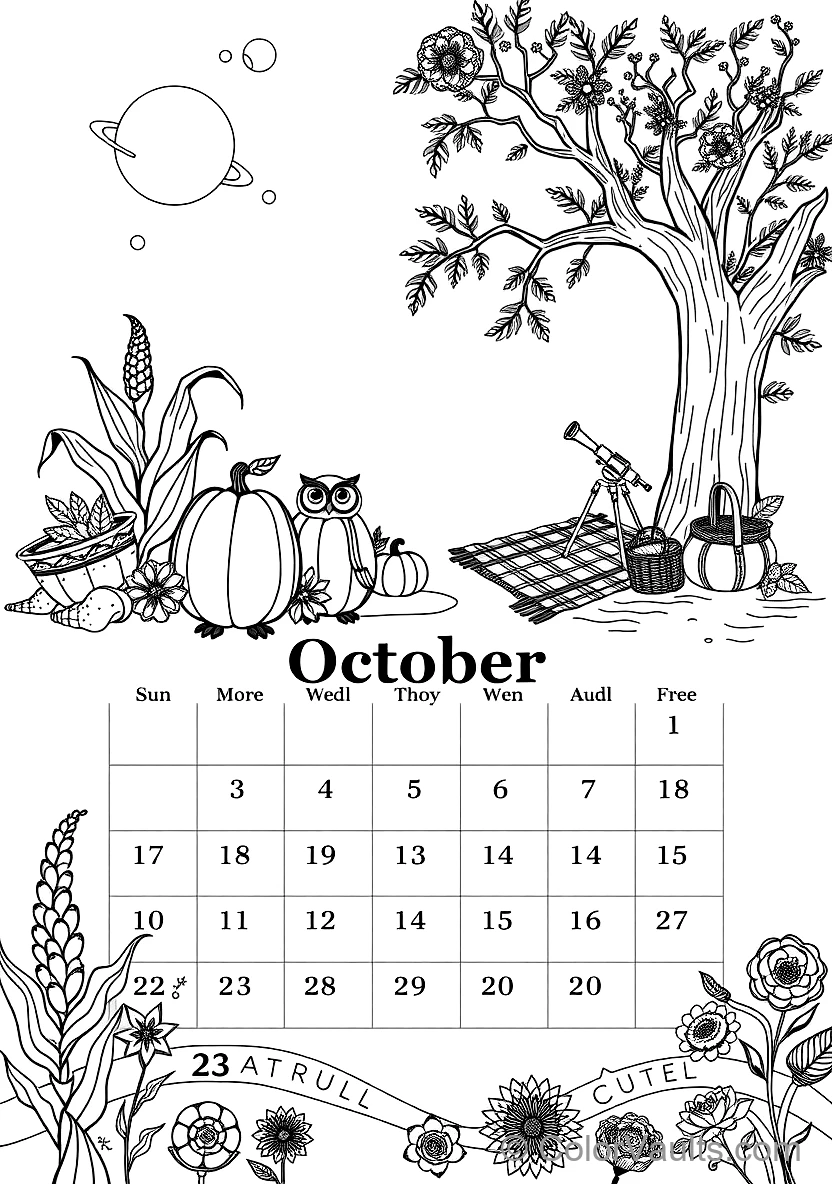 A Printable Coloring (Scene 119)