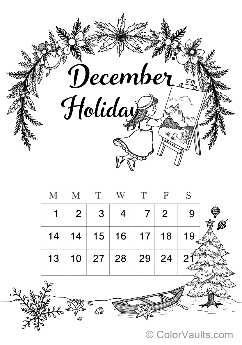 A Printable Coloring (Scene 134)