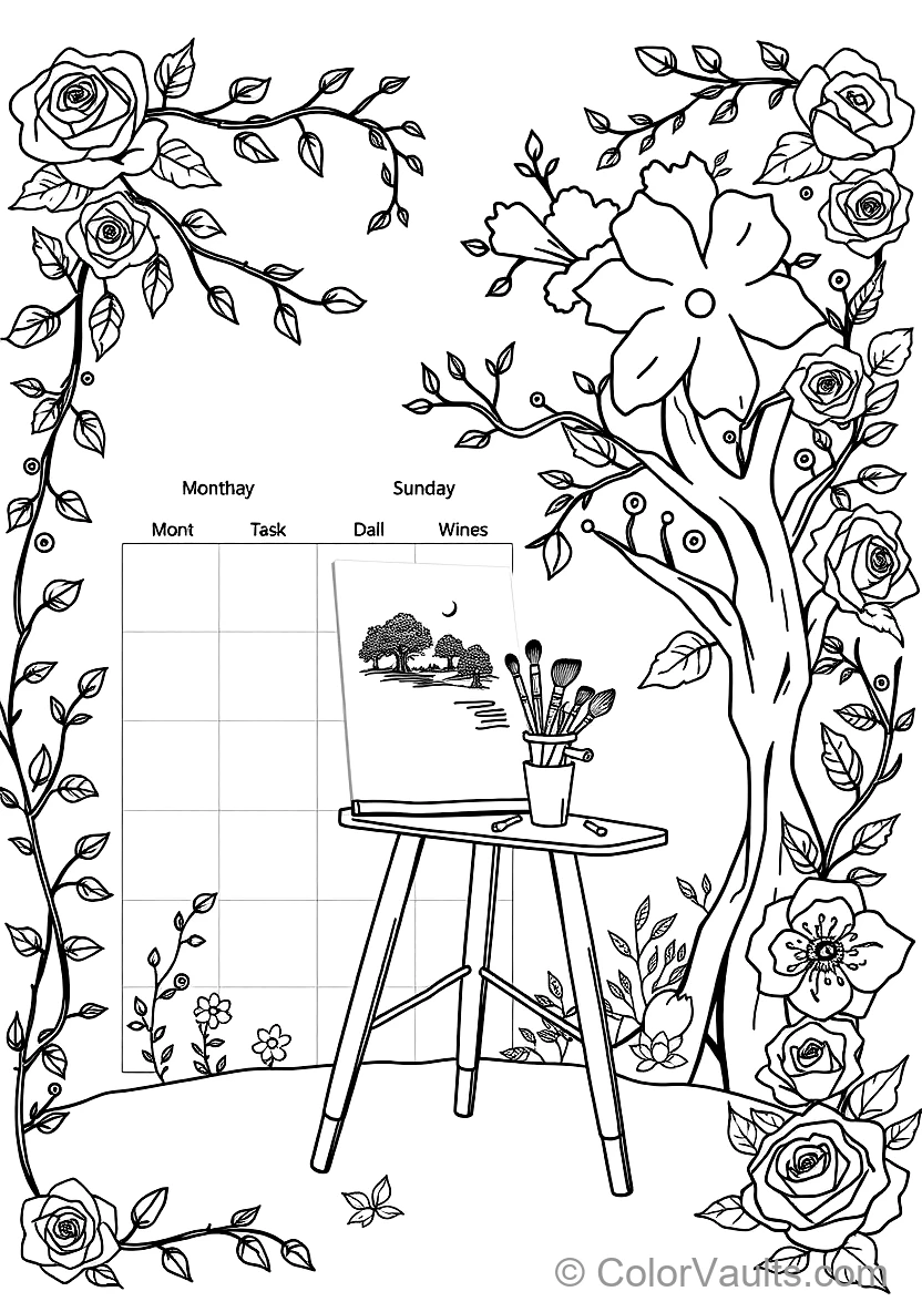 A Printable Coloring (Scene 144)