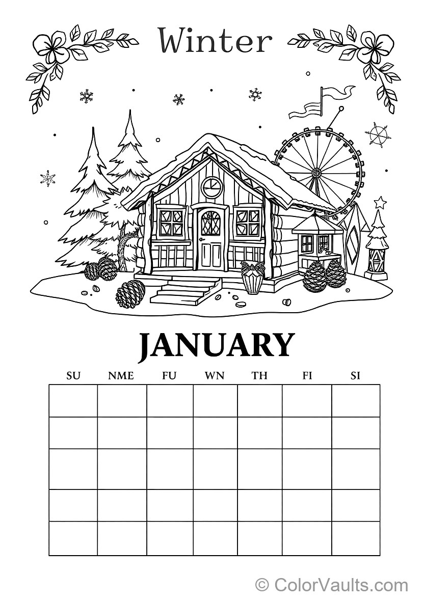 A Printable Coloring (Scene 158)