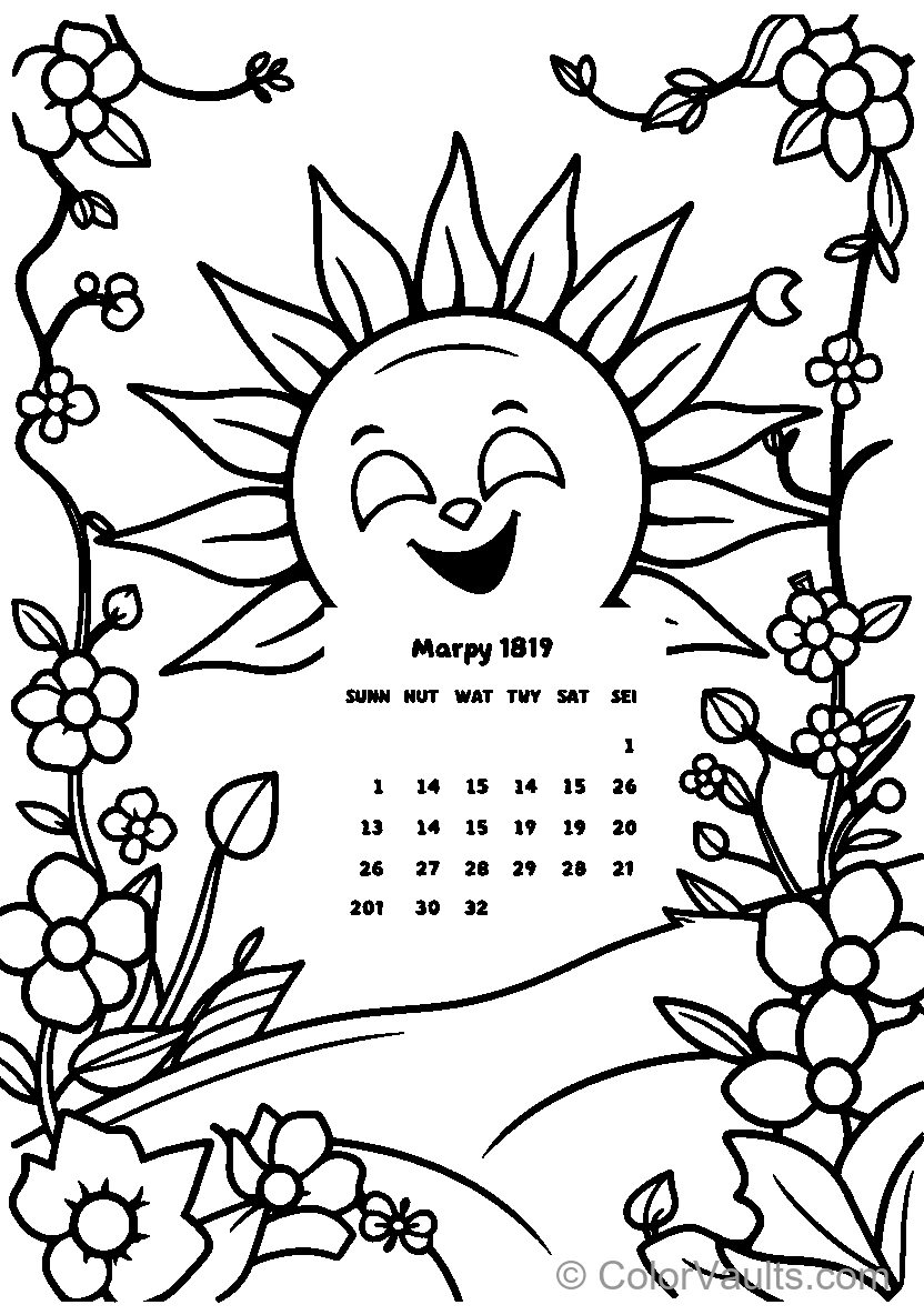 Smiling Sun In A Garden